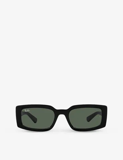 RAY BAN WOMENS BLACK RB3796 PILLOW-FRAME ACETATE SUNGLASSES,66896631