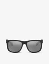 Ray Ban Ray-ban Womens Black Rb4165 Justin Rectangular Sunglasses In Black