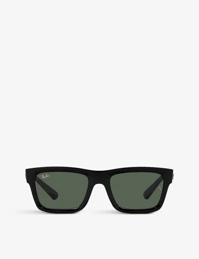 Ray Ban Ray-ban Womens Black Rb4396 Warren Acetate Sunglasses