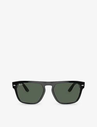 Ray Ban Ray-ban Womens Black Rb4407 Square-frame Injected Sunglasses