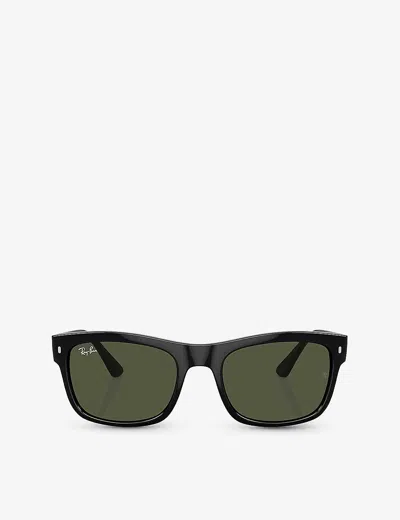 Ray Ban Ray-ban Womens Black Rb4428 Square-frame Propionate Sunglasses