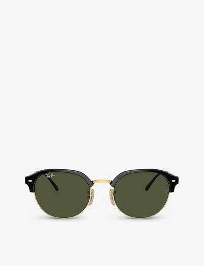 Ray Ban Ray-ban Womens Black Rb4429 Irregular-frame Injected Sunglasses