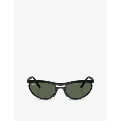 Ray Ban Womens Black Rb4453 Predator Liteforce Pillow-frame Peek Sunglasses