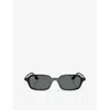 Ray Ban Womens Black Rb4455 Zuri Pillow-frame Injected Sunglasses