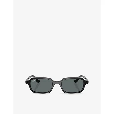 Ray Ban Womens Black Rb4455 Zuri Pillow-frame Injected Sunglasses