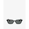Ray Ban Womens Black Rb4456 Zaya Pillow-frame Injected Sunglasses