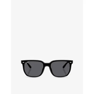 Ray Ban Womens Black Rb4466d Square Nylon Sunglasses In Pink