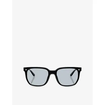 Ray Ban Womens Black Rb4466d Square Nylon Sunglasses In Orange