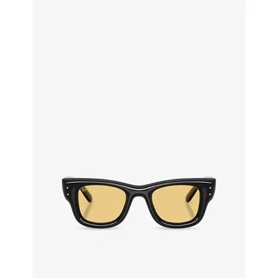 Ray Ban Womens Black Rb4940 Wayfarer Puffer Square-frame Nylon Sunglasses