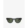 Ray Ban Womens Black Rw4013 Headliner Phantos-frame Meta Ai Glasses In Black