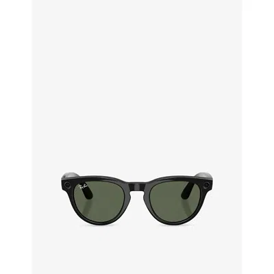 Ray Ban Womens Black Rw4013 Headliner Phantos-frame Meta Ai Glasses