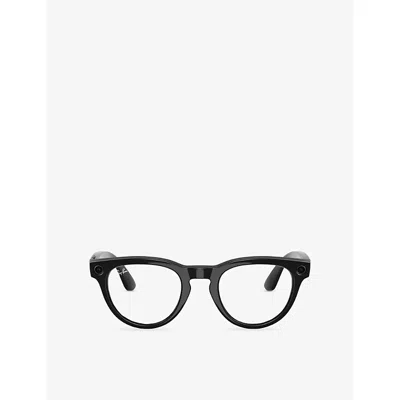 RAY BAN WOMENS BLACK RW4013 HEADLINER PHANTOS-FRAME META AI GLASSES