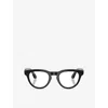 Ray Ban Womens Black Rw4013 Headliner Phantos-frame Meta Ai Glasses In Gray