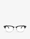 Ray Ban Ray-ban Womens Black Rx5154 Clubmaster Acetate Optic Glasses In Black
