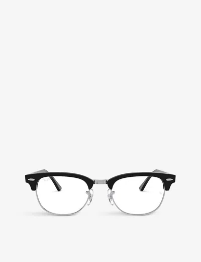 Ray Ban Ray-ban Womens Black Rx5154 Clubmaster Acetate Optic Glasses