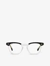 Ray Ban Rx5398 Hawkeye Square-frame Acetate Glasses In Black
