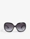 Ray Ban Square-frame Sunglasses In Black