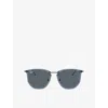 Ray Ban Womens Blue Rb4451 Irregular-frame Nylon Sunglasses