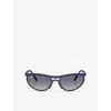 Ray Ban Womens Blue Rb4453 Pillow-frame Peek Sunglasses