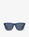 Ray Ban Ray-ban Womens Blue Rbr0502s Wayfarer Reverse Transparent-injected Sunglasses In Blue