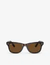 Ray Ban Ray-ban Womens Brown 0rb3546 Phantos-frame Metal Sunglasses In Brown