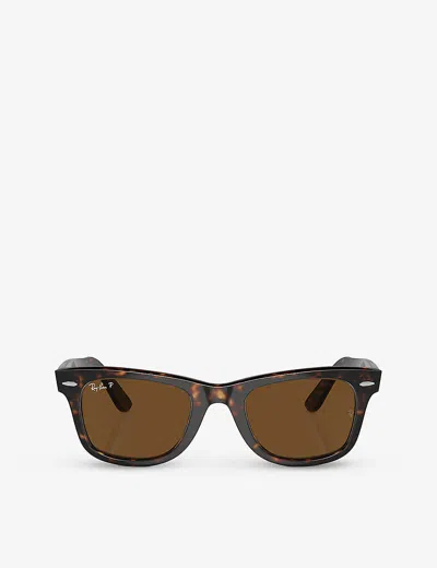Ray Ban Ray-ban Womens Brown 0rb3546 Phantos-frame Metal Sunglasses