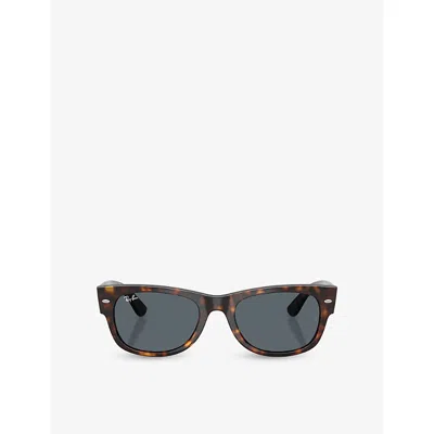 Ray Ban Womens Brown Rb0832s Mega Wayfarer Ii Square-frame Acetate Sunglasses