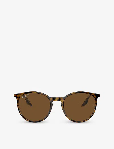 Ray Ban Ray-ban Womens Brown Rb2204 Phantos-frame Acetate Sunglasses