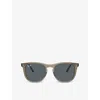 Ray Ban Womens Brown Rb2210 Round-frame Acetate Sunglasses In Brown
