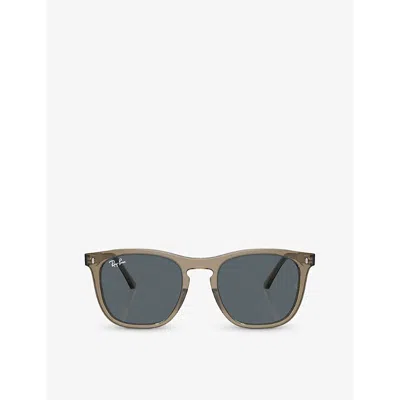 Ray Ban Womens Brown Rb2210 Round-frame Acetate Sunglasses