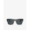 Ray Ban Womens Rb2217m Scuderia Ferrari Collection Square-frame Acetate Sunglasses Brown