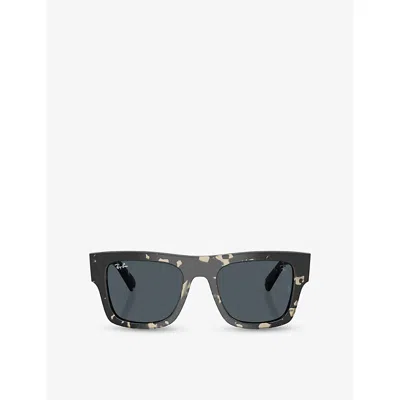 Ray Ban Womens Rb2217m Scuderia Ferrari Collection Square-frame Acetate Sunglasses Brown