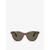Ray Ban Ray-ban Womens Brown Rb2241 Wayfarer Way Round-frame Propionate Sunglasses In Brown
