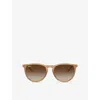 Ray Ban Womens Brown Rb4171 Erika Phantos-frame Acetate Sunglasses