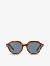 Ray Ban Ray-ban Womens Brown Rb4399 Gina Tortoiseshell Square-frame Acetate Sunglasses In Brown