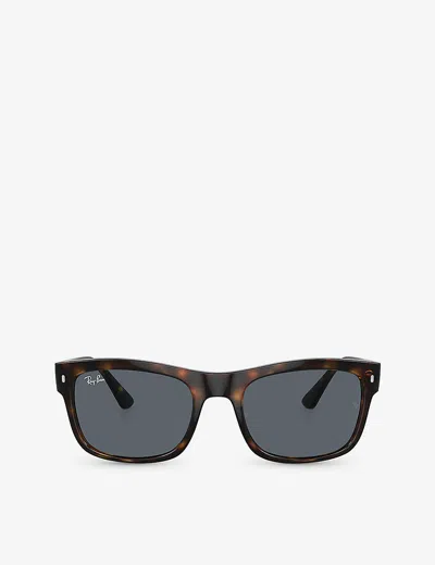 Ray Ban Ray-ban Womens Brown Rb4428 Square-frame Propionate Sunglasses