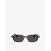 Ray Ban Womens Brown Rb4455 Zuri Pillow-frame Acetate Sunglasses In Brown