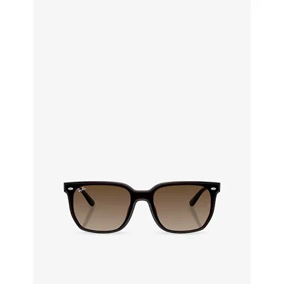 Ray Ban Womens Brown Rb4466d Square Nylon Sunglasses In Purple