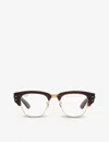 Ray Ban Womens Brown Rx0316v Mega Clubmaster Square-frame Tortoiseshell Optical Glasses In Brown