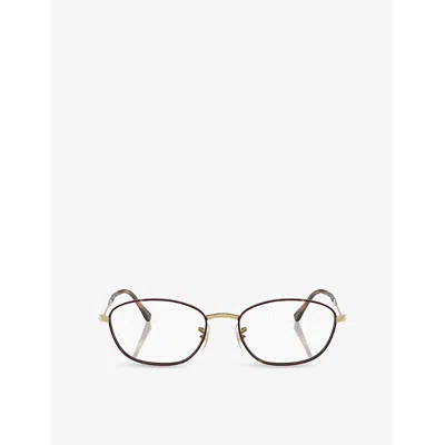 RAY BAN WOMENS BROWN RX3749V IRREGULAR-FRAME TORTOISESHELL OPTICAL GLASSES