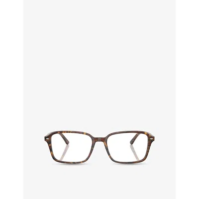 RAY BAN WOMENS BROWN RX5431 RAIMOND SQUARE-FRAME ACETATE OPTICAL GLASSES