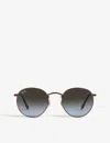 Ray Ban Rb3447 Phantos-frame Sunglasses In Gold