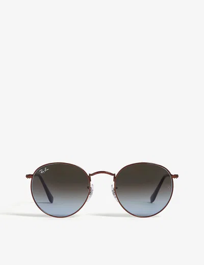 Ray Ban Rb3447 Phantos-frame Sunglasses In Gold