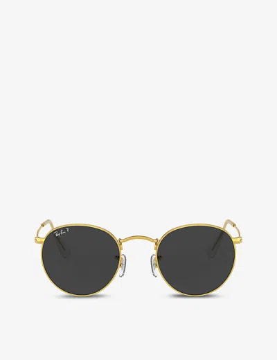 Ray Ban Rb3447 Round Metal Classic Sunglasses In Gold