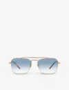 Ray Ban New Caravan Rb3636 92023f Sunglasses In Gold