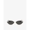 Ray Ban Womens Gold Rb3757 Kai Oval-frame Metal Sunglasses