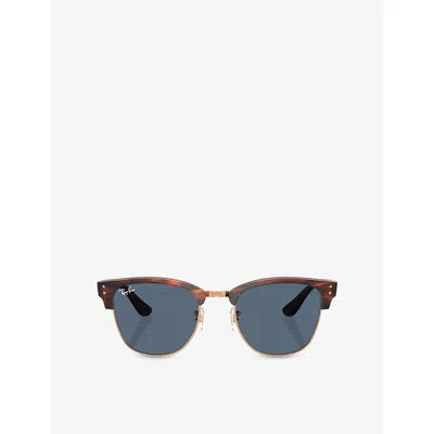 Ray Ban Womens Gold Rbr0504s Square-frame Moulded Acetate Sunglasses