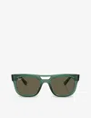 Ray Ban Ray-ban Womens Green Rb4426 Phil Square-frame Injected Sunglasses In Green
