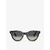 Ray Ban Ray-ban Womens Grey Rb2241 Wayfarer Way Round-frame Propionate Sunglasses In Grey