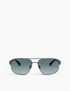 Ray Ban Ray-ban Womens Grey Rb3663 Aviator-frame Metal Sunglasses In Grey